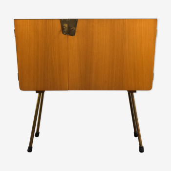 Verralux walnut cabinet with brass details