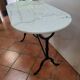 Table de bistrot dessus marbre