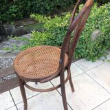 Fischel bistro chair with cannate / vintage seat 30s-40s