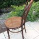 Fischel bistro chair with cannate / vintage seat 30s-40s