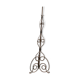 Vintage wrought iron lamp foot, volutes tripod floor lamp