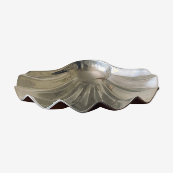 Shell shaped great vide poche / centerpiece, Italy 1960s