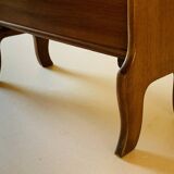 Vintage side table with magazine rack, 1960s