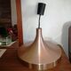 Hanging lamp "doria" copper metal 1970