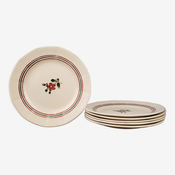 Assiettes plates - Sarreguemines, modèle Armelle