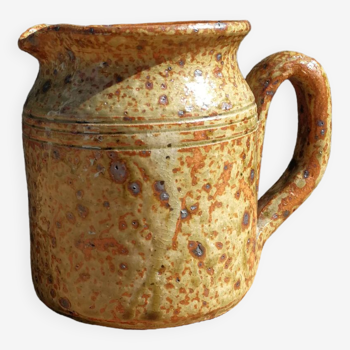 Pyrite enameled stoneware pitcher
