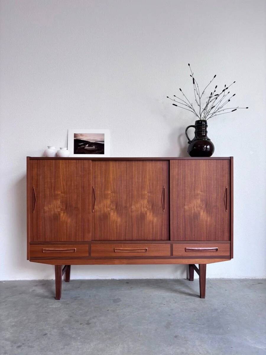 Vintage Danish highboard teak