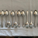 12 silver-plated spoons