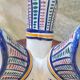Quimper earthenware tricorn vase
