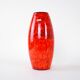 Vase en céramique rouge, design allemand, années 1960, fabriqué par Scheurich.