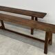Pair of vintage oak farmhouse benches 3 places