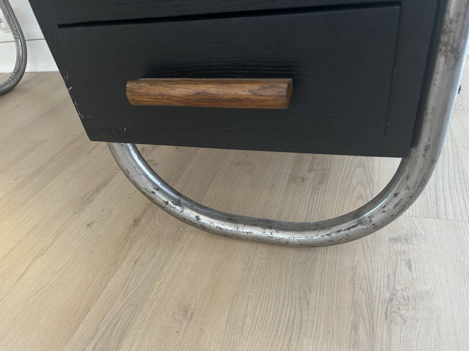 Vintage wood and metal desk