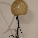 Lampe à poser globe verre de Clichy