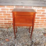 Ancienne Table de Chevet en Bois de Style Louis XVI
