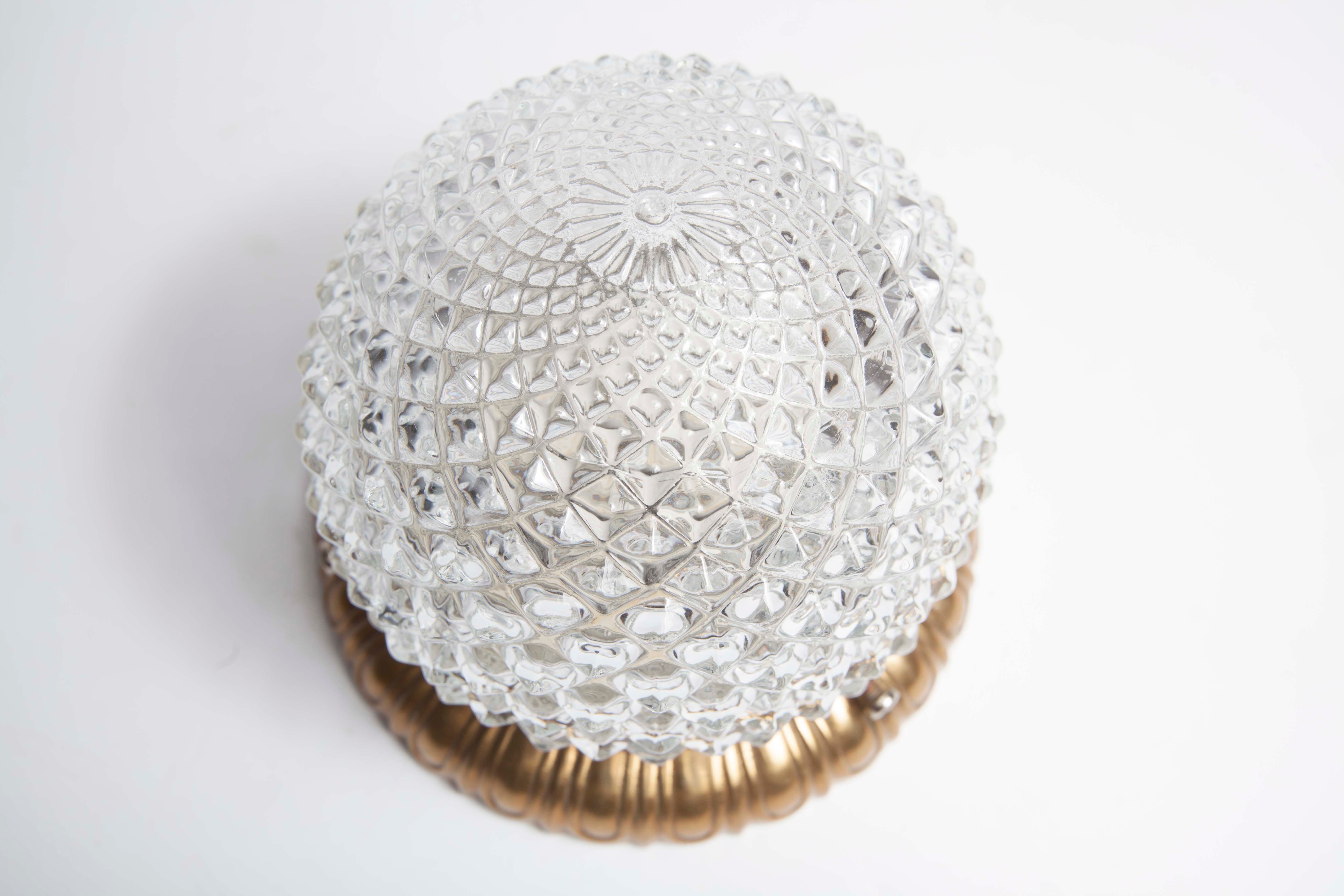 Ceiling lamp Crystal and bronze