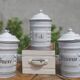 Enamelled spice jars