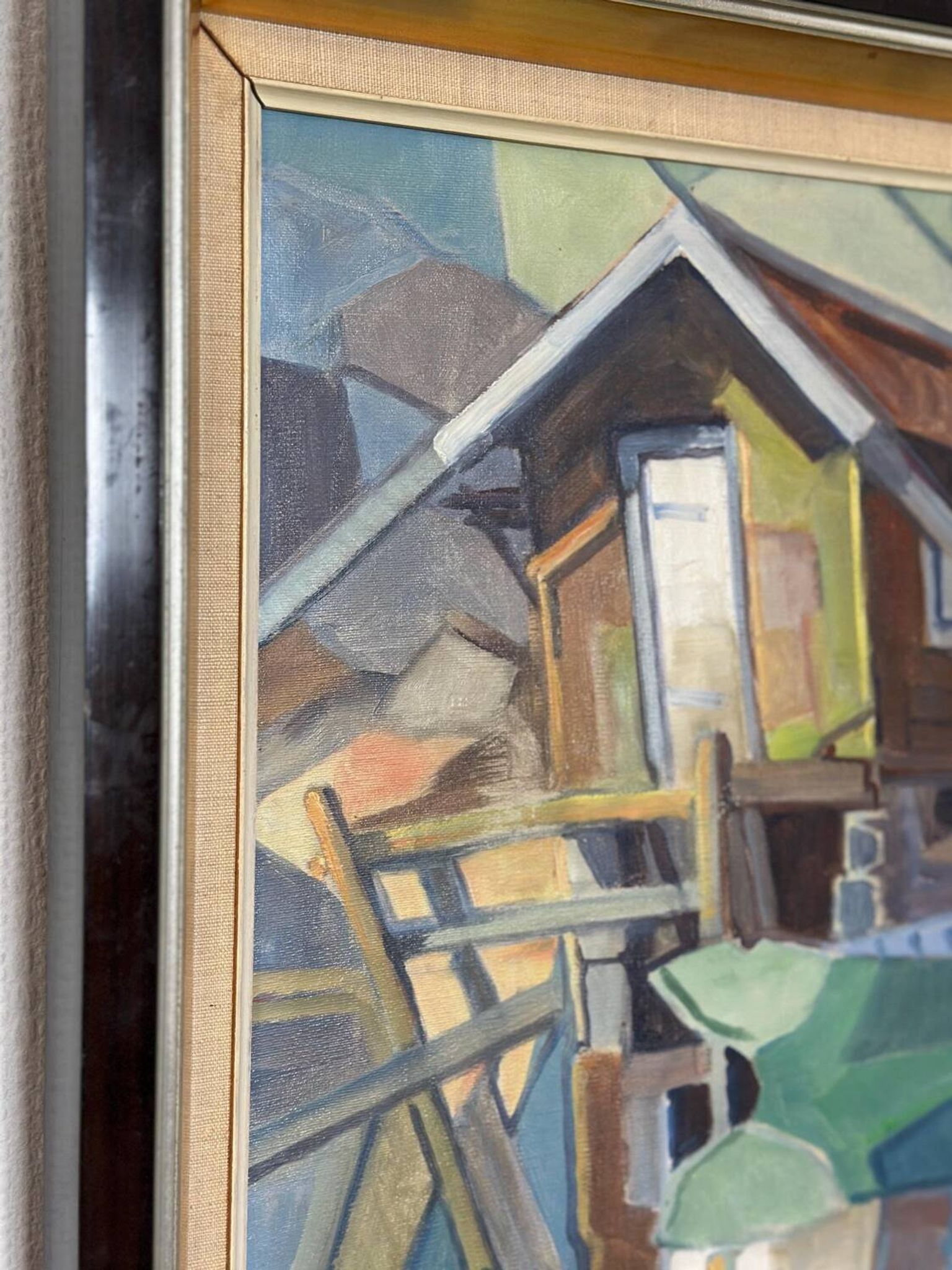 Swedish Oil on Canvas – “Lakeside Hut” by EVERT GRYNNING