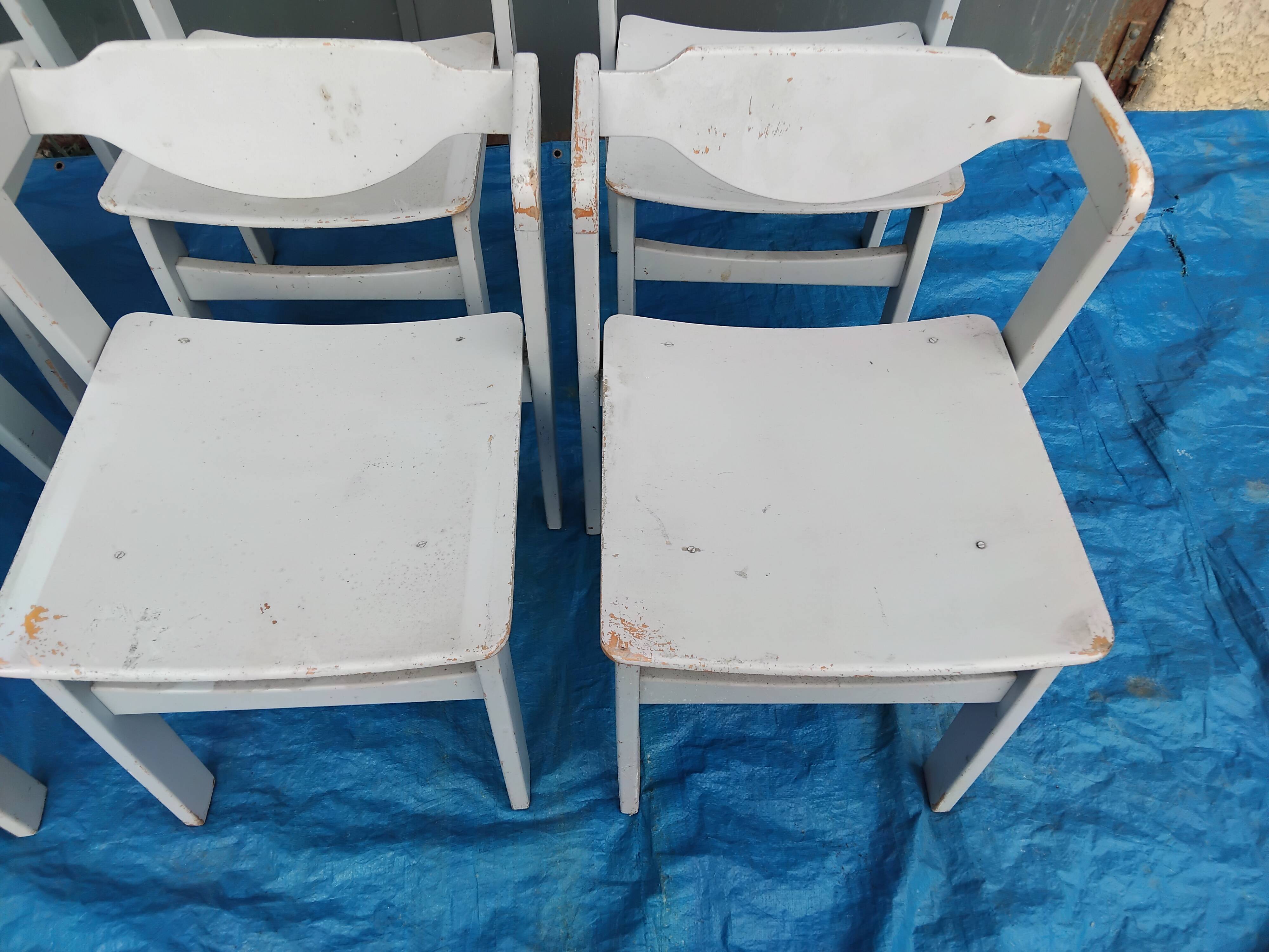 Set of 6 vintage designer chairs