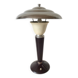 Art Deco mushroom lamp in bakelite and chrome