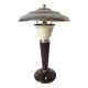 Art Deco mushroom lamp in bakelite and chrome
