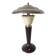 Art Deco mushroom lamp in bakelite and chrome