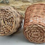 Duo de cache-pots en osier