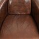 Ensemble de 2 fauteuils Aviateur en cuir de vachette dans une couleur marron chaud.