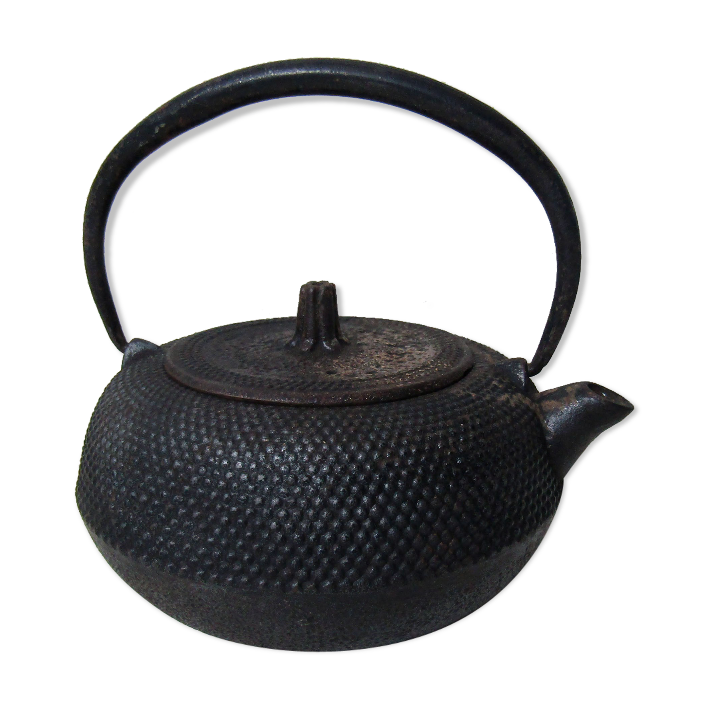 Cast iron teapot
