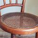 Children's chair in curved round wood old year