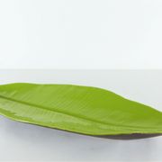 Coupe feuille palme céramique Lunéville 1980