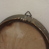 Oval box medallion gilding glass deco accumlulation