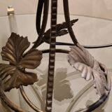 Wrought iron lamp, muller type tulip, unsigned, 33x12