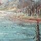 Oil on canvas, mountain landscape, signed Kaj Brandstrup.
