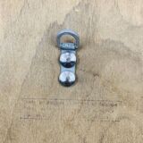 Round mirror with oak frame, vintage