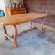 Rustic oak table.