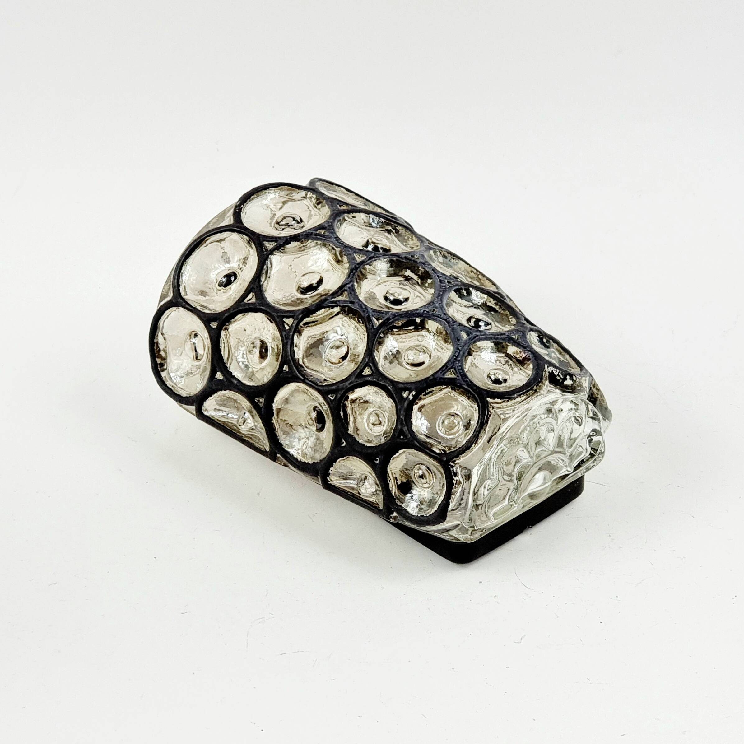 Mid-Century Glass Wall Light from Limburg, Germany, 1960s/1970s