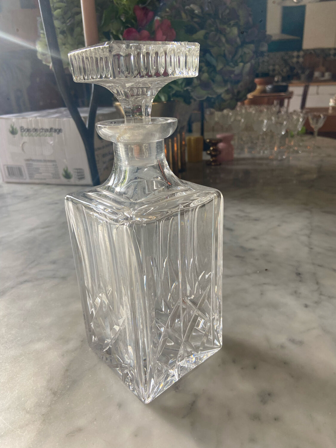 Carafe en cristal ancienne