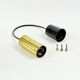 Mid-Century Bubble Glass & Brass Ceiling Light - H. Tynell for Limburg, 60s