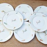 Digoin Sarreguemines Nemours flat plates