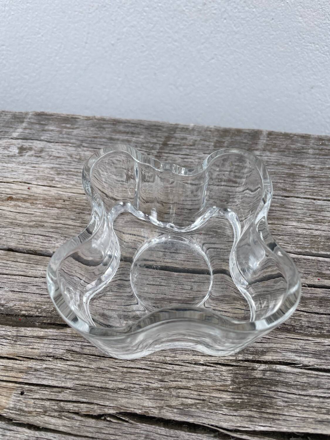 Littala Clear Glass Candle Holder