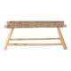 Moroccan handcrafted bench in wood and cord 100x40x40cm