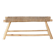 Moroccan handcrafted bench in wood and cord 100x40x40cm