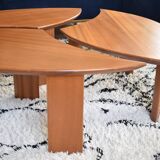 Modular petal coffee table in 3 parts
