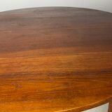 Table ronde en teck 1960
