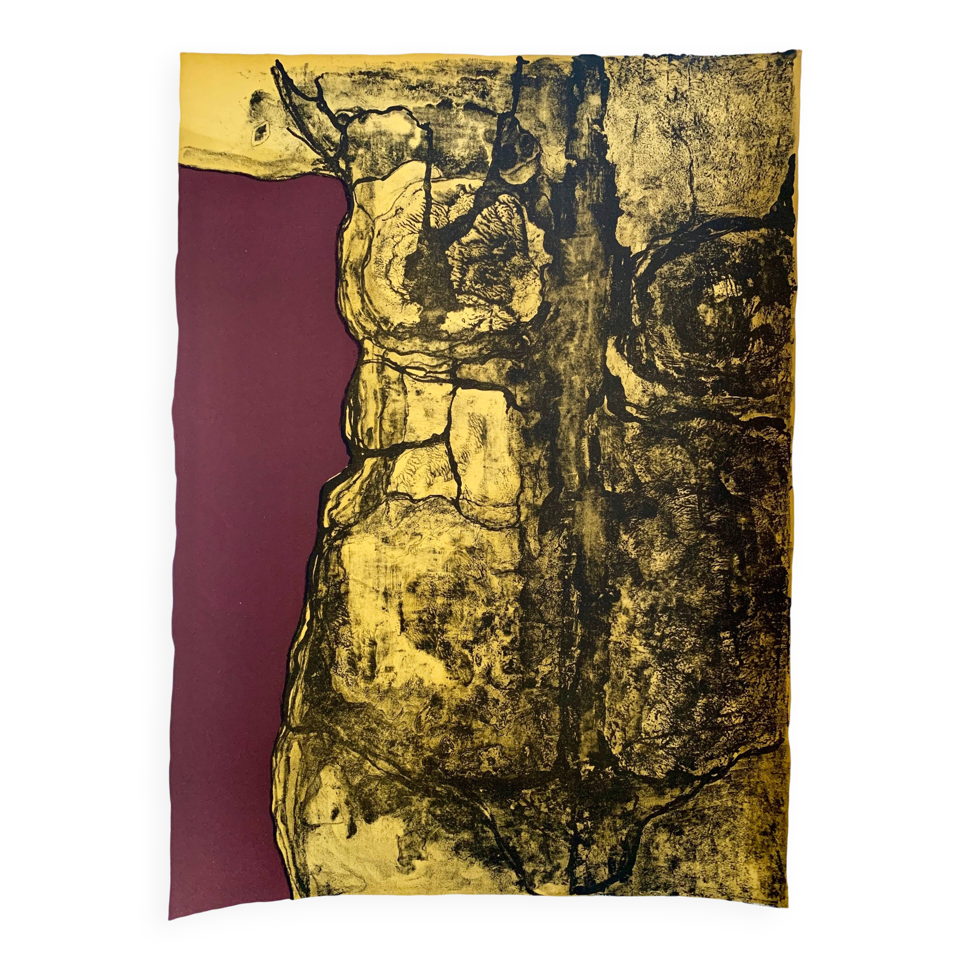 Original lithograph – "Study of the Human Body," attributed to Maurice