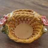 Small openwork barbotine basket from the 60s