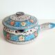Ceramic pan stoneware lava vulcain - made in france - 60s