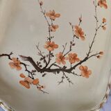 vintage cake dish, cherry blossoms, Salins