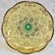 Georges Sand hollow two-tone glass compote bowl signed Portieux