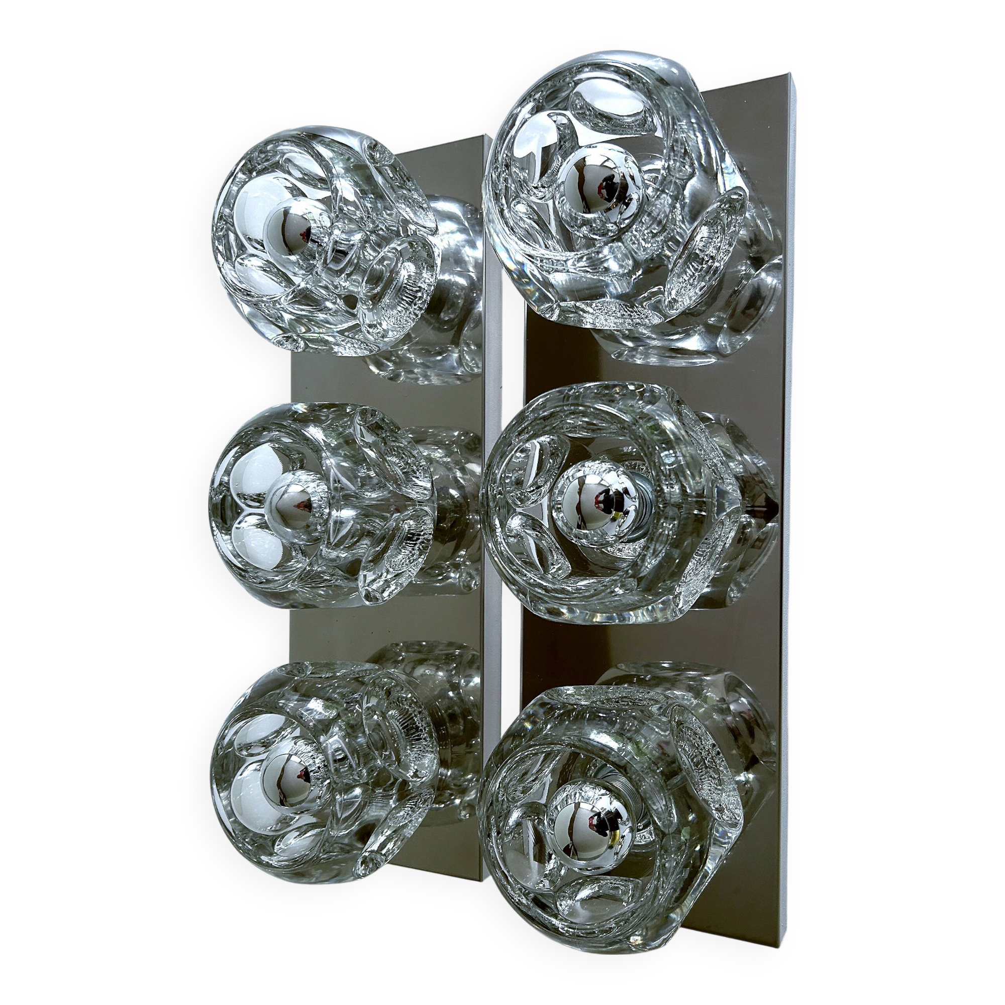 Paire d'appliques murales vintage XXL Space Age